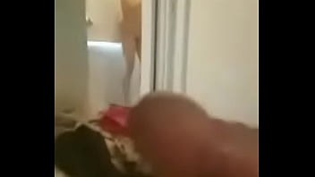 Indian Girl Taking Shower And Boyfriend Masturbation While Watching Her