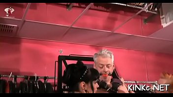 Chick Makes Slave Waiter On Her