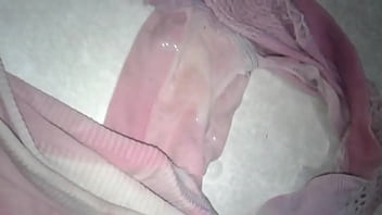 Cum-tribute On Dirty Old Panties From My Slut Neighbor