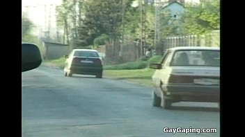 Brunette Gay Suck Two Pricks Outdoors