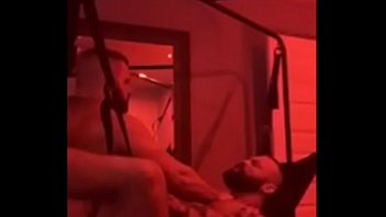 Muscle Daddies Fuck Hard In A Sling