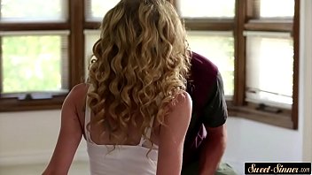 Petite Stepsister Rides Stepbros Hard Cock