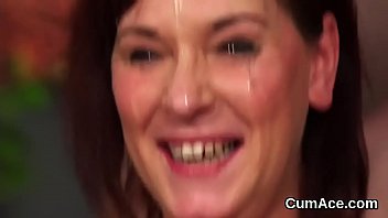 Wicked Bombshell Gets Jizz Shot On Her Face Swallowing All The Sperm