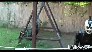 Female-dom Plays With Ass Bondman