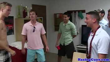 Collage Amateur Hazed After Sucking Cock