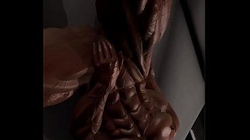 Ripped Muscle Girls Abs Popping