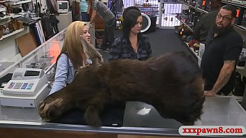 Lesbian Couple Hard Boning With Pawn Man