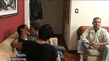 Lusty For Boys Oldie Picks Up Three Twink Cutie - blowjob, group, gay, orgy, twinks, daddy - Video 4075500