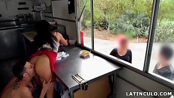 Latina Taco-girl Got Fucked In Front Of Customers - Lilly Hall