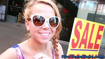 Pov Blonde Teen Sucking After Walk In Hollywood