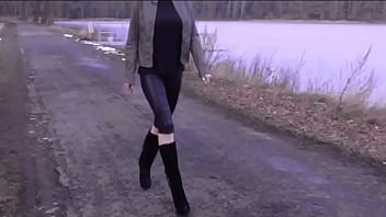 Marketa1502 - Black, Latex, Walking, Public, Leggings - Exotic - 2025 - Sexy - Experience - Video 4097681