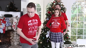 Riley Mae Bangs Her Stepbro At Xmas - teen, hardcore, ass, blowjob, big-cock, stepmom, stepmother, stepsister, stepdaughter, stepbrother, - Video 4045791