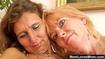 Hairy Mom Gets Toyed By Kinky Blonde Mom
