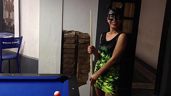 Gatita Stoner En El Billar