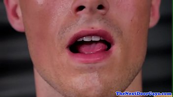 Handsome Stud Tugging In The Locker Room