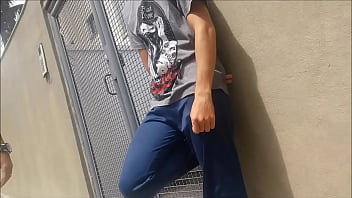Teen Big Bulge Caught On Street