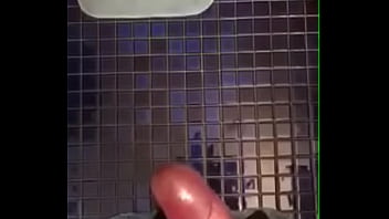 Bathroom Cumshot - cum, masturbation, jerking, bbc, soloboy, black-cock - Video 3898818