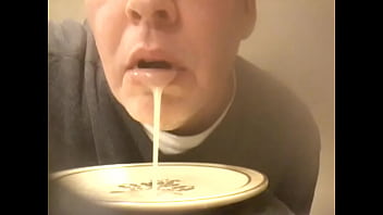 Faggot Verbal A. Himself As He Eats Loads Of Cum
