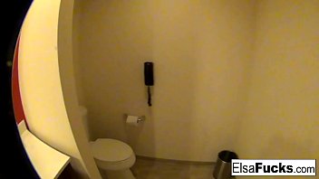Elsa Jean Shows Off Her Hotel Room And Her Pussy