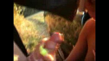 Outdoor Blonde Blow Job