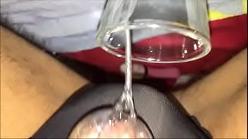 Cum Dripping From Overflowing Chastity