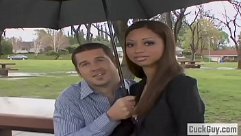 Loser Husband Watching Her Wife Go Black