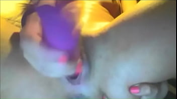 Whore Pushes Dildo In And Squeezes Her Ass