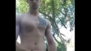 Sexy Guy Jerk Off Out Doors