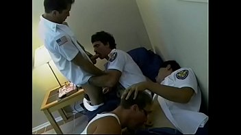 Two Hunk Fireman Get Amazing In Head In A Steamy Foursome