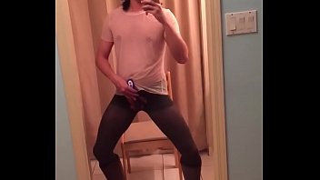 Ripped Stockings Cum On Boots