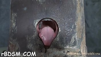 Clamped Up Sweetheart Gets A Hook In Her Anal With Toy T.