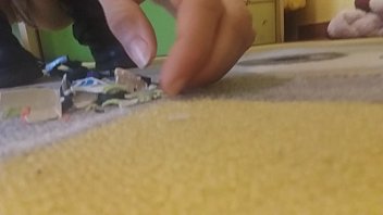 Gorgeous But Evil Giantess, Destroy Your Toy Cars Under Her Big Boots