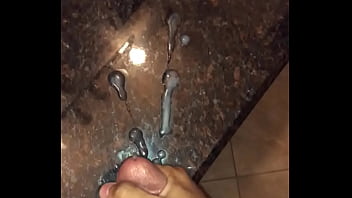 Hubby' Huge Load On Counter