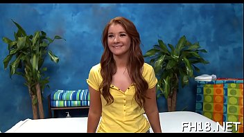 Sexy And Horny Eighteen Year Old Slut Gets A Hard Fuck From Her Massagist