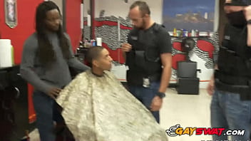 Suspect At Barbershop Is Subjected And Fucked Hard By Cops