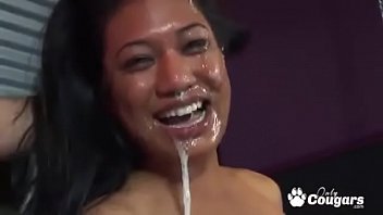 Lyla Lei To Give A Sloppy Blowjob _ Gets A Huge Messy Facial