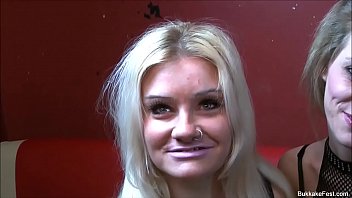 Ava And Jakki Louise Join Bukkake Party