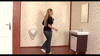Real Looker Gets Her Mounds All Slimy Sucking At A Gloryhole