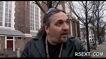 Stunning Hooker Gives A Sizzling Hot Oral And Handjob