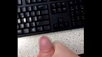 Cumming In The Library Behind Girl.