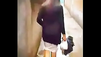 My New Gf On Street In Silky Dress