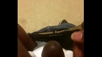 Jacking Off At Work In The Bathroom - cumshot, cum, black, real, amateur, young, masturbation, masturbate, public, work, jacking, soloboy, - Video 3965490