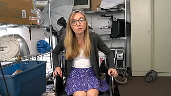 Nerdy Blonde Blows Casting Director' Big Black Cock