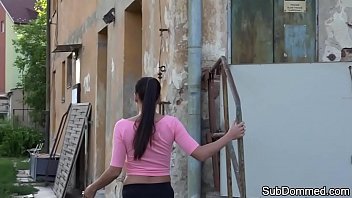 Young Euro Domina Restrains Submissive