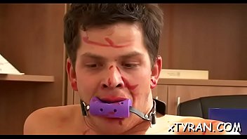 Dude Gets Ass Fucked With Strap On During Sexy Fedom Action