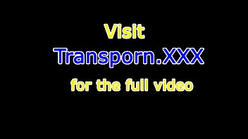 Busty Blonde Trans Sucks Dildo Before Jerking