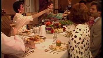 Vintage Couple Has A Very Nice Exciting Dinner Together