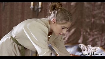 Maid Plays With Her Pussy In Her Lady' Room