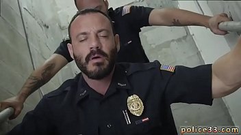 Gay Porn Guy Wearing Condom S Fucking The White Police With Some