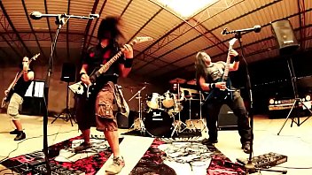 Two Mexican Long Hair Brunettes In A Real Gangbang